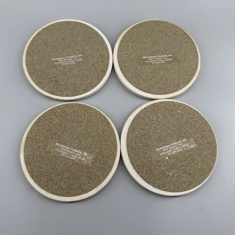 Vintage CoasterStone Playing Cards Stone Coasters Set of 4 With Original Box